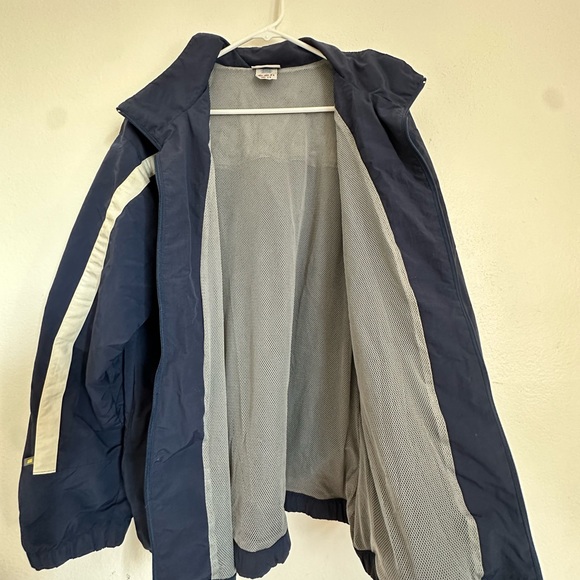 VINTAGE Reebok Jacket Extra Large Adult Blue Windbreaker Full Zip Vented Mens XL - Picture 3 of 6